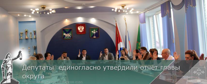 Депутаты  единогласно утвердили отчёт главы округа | Администрация муниципального округа город Партизанск Приморского края Официальный сайт