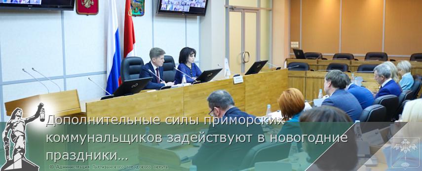 Дополнительные силы приморских коммунальщиков задействуют в новогодние праздники, сообщает www.primorsky.ru | Администрация муниципального округа город Партизанск Приморского края Официальный сайт Дополнительные силы приморских коммунальщиков задействуют в новогодние праздники, сообщает www.primorsky.ru | Администрация муниципального округа город Партизанск Приморского края Официальный сайт