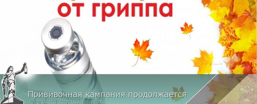 Прививочная кампания продолжается | Администрация муниципального округа город Партизанск Приморского края Официальный сайт