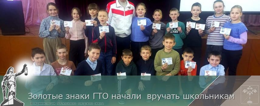 Золотые знаки ГТО начали  вручать школьникам | Администрация муниципального округа город Партизанск Приморского края Официальный сайт