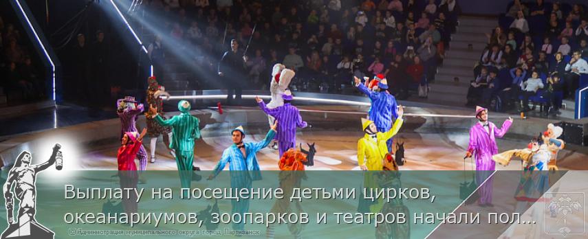 Выплату на посещение детьми цирков, океанариумов, зоопарков и театров начали получать многодетные семьи Приморья | Администрация муниципального округа город Партизанск Приморского края Официальный сайт