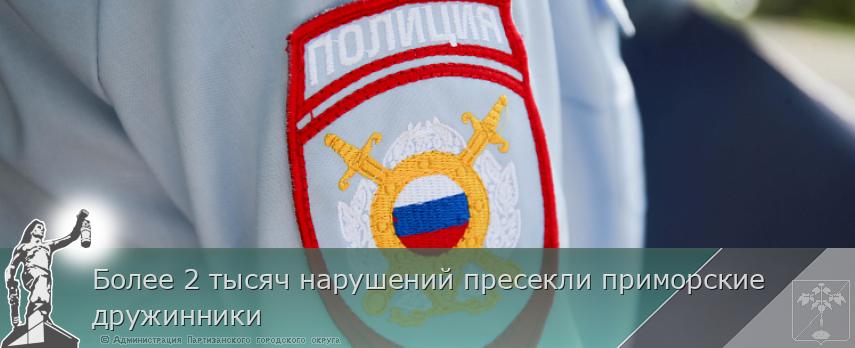 Более 2 тысяч нарушений пресекли приморские дружинники | Администрация муниципального округа город Партизанск Приморского края Официальный сайт Более 2 тысяч нарушений пресекли приморские дружинники | Администрация муниципального округа город Партизанск Приморского края Официальный сайт