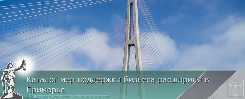 Каталог мер поддержки бизнеса расширили в Приморье | Администрация муниципального округа город Партизанск Приморского края Официальный сайт