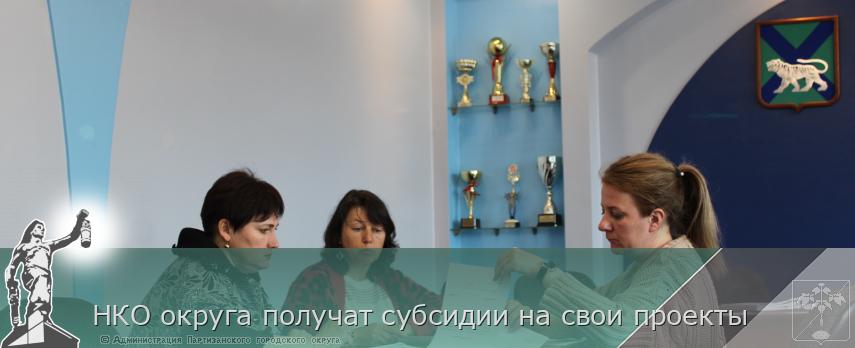 НКО округа получат субсидии на свои проекты | Администрация муниципального округа город Партизанск Приморского края Официальный сайт